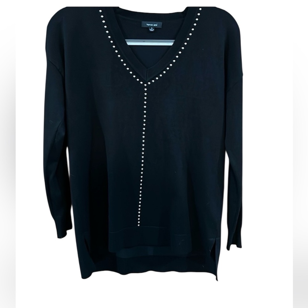 Black Beaded Sweater size Small by Verve am’i